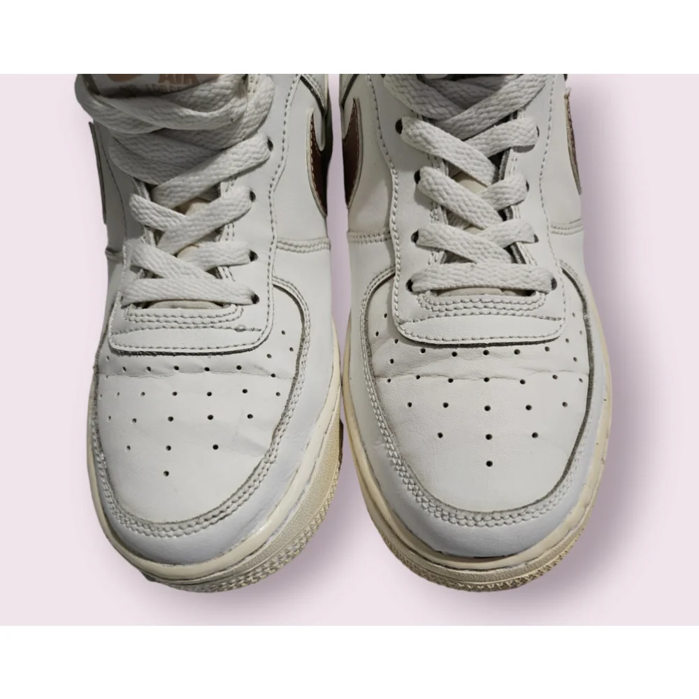 Nike Air Force 1 Low Summit White Metallic Red Bronze 314219-129 SZ 7Y